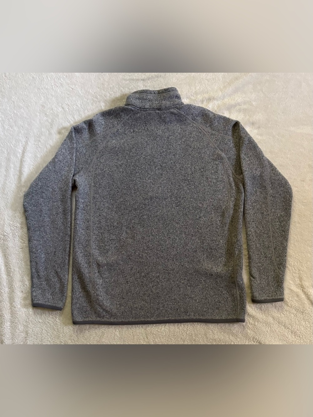 Patagonia Better Sweater Men’s Large Heather Grey Half Zip Fleece Jacket - Picture 2 of 9